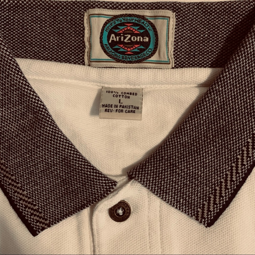 Vintage Arizona Kahlua Iced Coffee Promo Polo Shirt Large - Picture 3 of 10